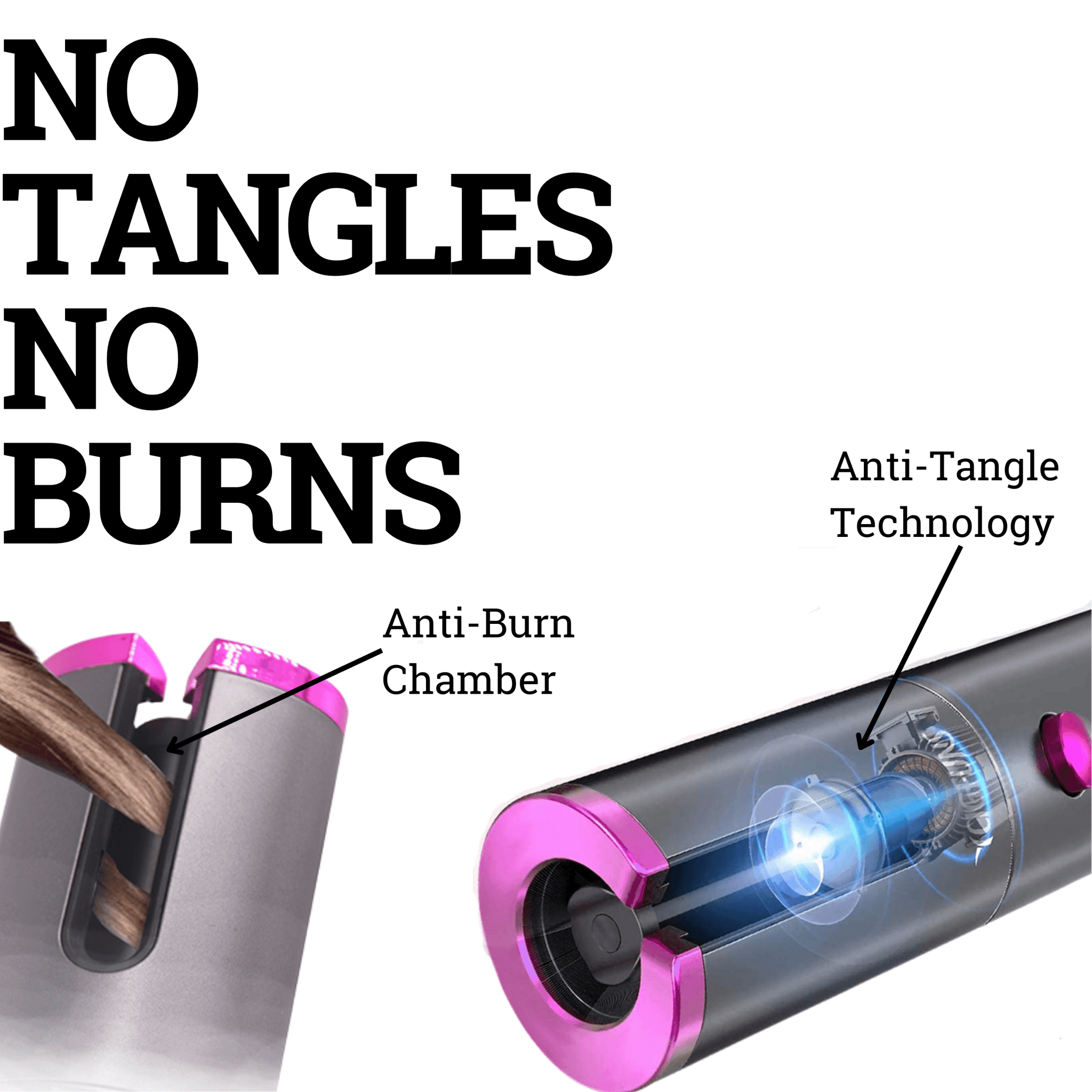 Automatic Cordless Hair Curling Iron - TrendyTikTokThings