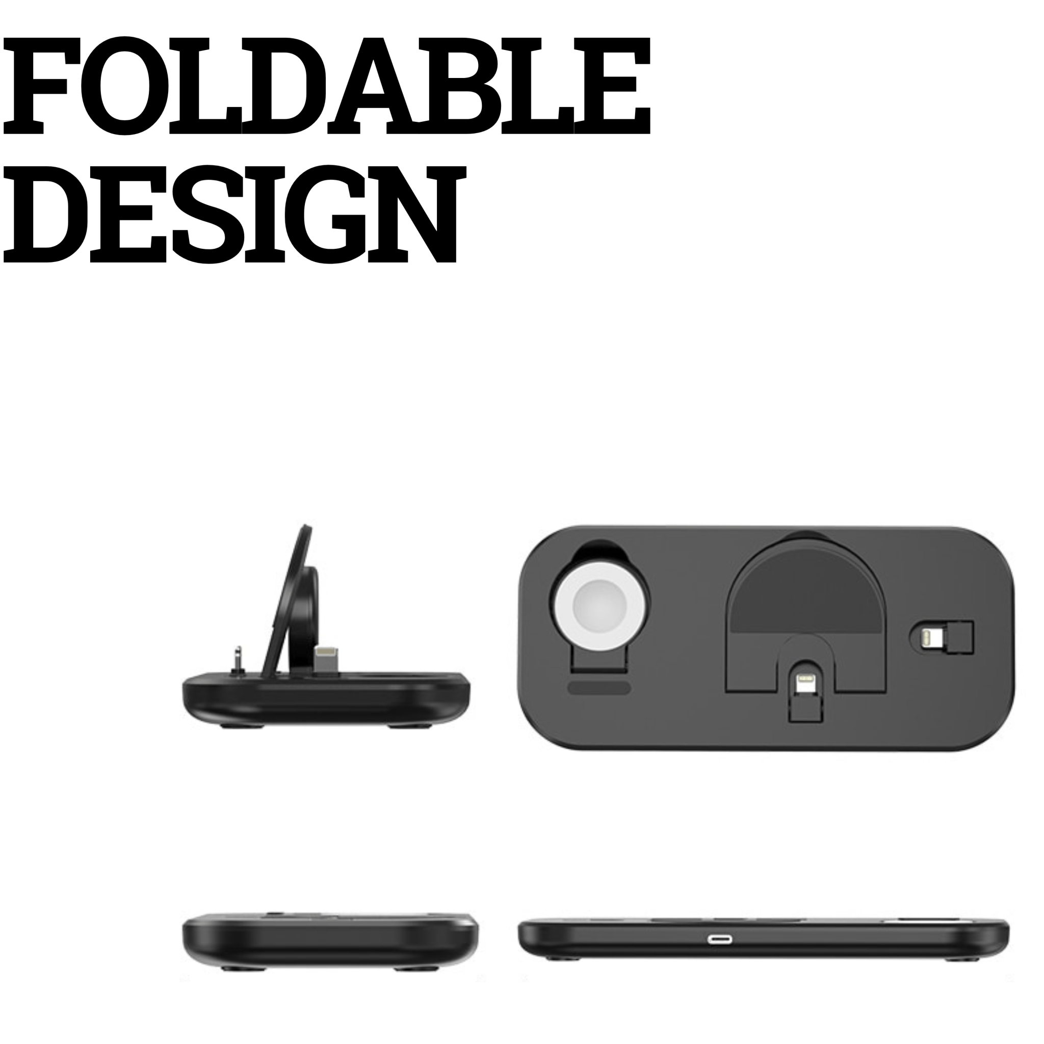 Foldable 3 in 1 Charging Station - TrendyTikTokThings