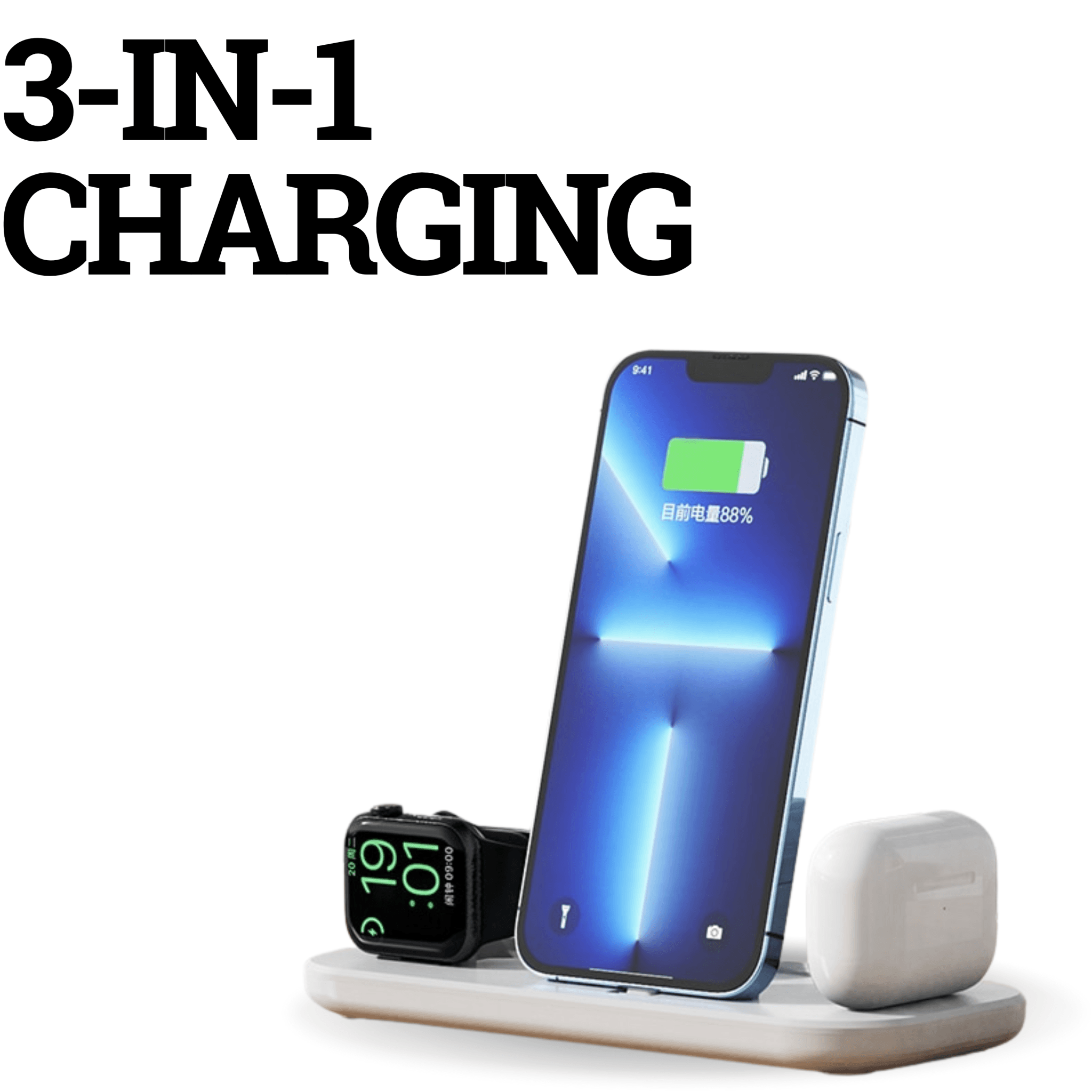 Foldable 3 in 1 Charging Station - TrendyTikTokThings